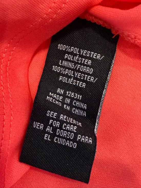 Ronnie Nicole coral pink lace sleeveless midi dress SZ 16 - Picture 9 of 14